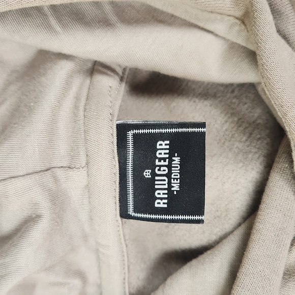 Raw Gear - Men's Sweatsuit (2 pieces) - Beige with Black logos - Size Medium - Picture 6 of 8